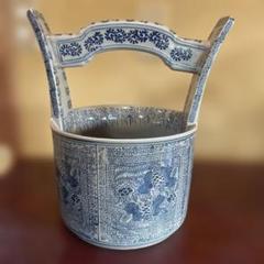 龍水桶　陶器　アンティーク　レトロ 龍水桶　陶器　アンティーク　レトロ