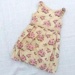 120　TOCCA　トッカ　花刺繍の裾バルーンワンピース