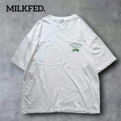 【MILKFED.】グラフィック 半袖 Tシャツ 五分袖 ゆったり 着回し だぼ