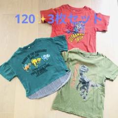 恐竜とウルトラマンのTシャツセット 120 半袖 男の子