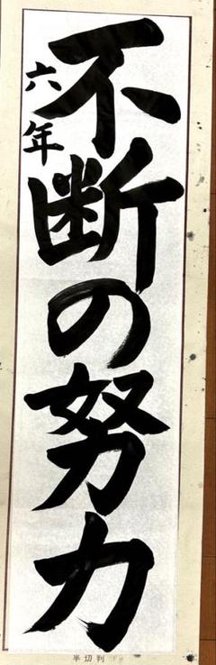 JA共済書道手本 6年生　条幅