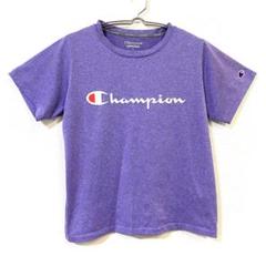 ♪【チャンピオン】Tシャツ スポーツウェア ワッペンロゴ クルーネック 半袖 L