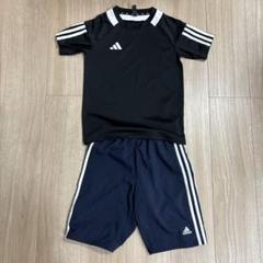 adidas サッカーウェアセット 黒/紺