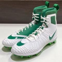 新品 NIKE FORCE SAVAGE 28.5cm 白×緑 アメフトスパイク