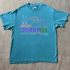 90s USA製 アート ビンテージ 馬 ターコイズ ケンタッキーダービー レア 90s・USA製】ケンタッキーダービー Tシャツ 競馬 馬 古着 - メルカリ