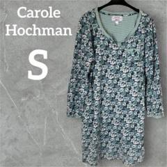 美品♡Carole Hochman【Ｓ】花柄 ミニ ワンピース 長袖 可愛い