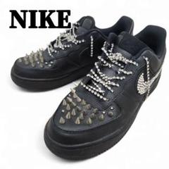 【美品】 NIKE エアフォース1 スタッズ カスタム ブラック 24cm