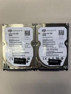 USED美品2台◇Seagate2.5インチ500GB◇ディスク不良セクタ検査済のサムネイル