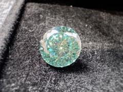 モアサナイト ロシアンカット ブルーグリーン 青緑 1ct 6.5mm ルース