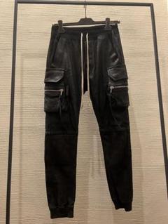rick owens リックオウエンス カーゴジョグ　レザーパンツ　48