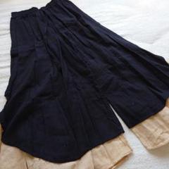 USED　chauA　ワイドパンツ　パンツ　ガーゼ　フリーサイズ　ウエストゴムのサムネイル