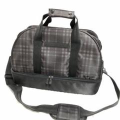 【特大】BURBERRY ゴルフ　ボストンバッグ　ダークグリーン　チェック340 ✨激レア✨バーバリー ゴルフ ボストンバッグ ノバチェック