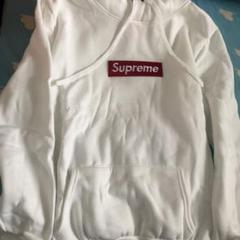 Supreme ホワイト パーカー XL