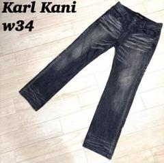KARL KANI カールカナイ デニム ブラック 刺繍 Y2K w34 大特価