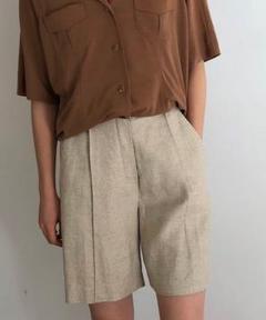 トゥデイフル　リネンハーフパンツ38  新品未使用 トゥデイフル リネンハーフパンツ38 新品未使用 - メルカリ