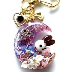 ＊専用＊　No.14 お耳の大きなうさぎちゃん ♡ オルゴナイト キーホルダー 専用＊ No.14 お耳の大きなうさぎちゃん オルゴナイト