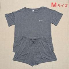 Mskikefly　パジャマ　上下セット　半袖　ルームウエア　グレー　Мサイズ