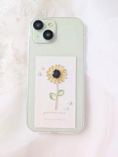 ひまわり iPhoneケース　iPhone15