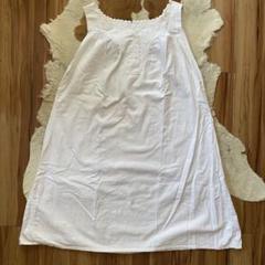 フレンチアンティーク　ナイトドレス　ワンピース　フランスヴィンテージ　刺繍
