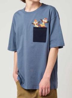 Lサイズ グラニフ キングダムハーツ チップとデール ルーズフィットTシャツ