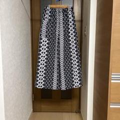 ハンドメイド　浴衣リメイク　レディースワイドパンツ L〜LL 紺地