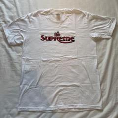 新品タグ付き　supreme crown tee クラウン　ホワイト　logo 2025年最新】crown tee supremeの人気アイテム - メルカリ