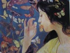 最高級 藤島武二、蝶、希少画集画より、新品高級額装付 - メルカリ 絵画