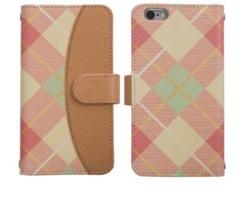 手帳型スマホケース iPhoneケース チェック