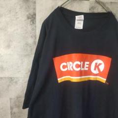 CIRCLE K半袖TシャツUSA古着ビッグオーバーブラック2XL　C47,6