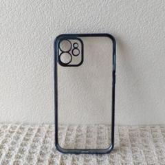 iPhone12 ケース メタリックケース ブルー 青 アイフォン12 カバー