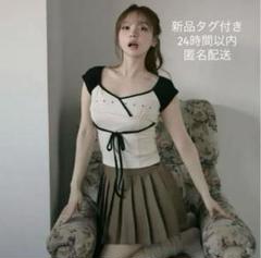 andmary Alma cachecoeur tops　黒　アンドマリー ANDMARY】Alma cachecoeur tops