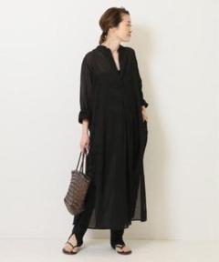 定価2.4万円 ドゥーズィエムクラス MARE DI LATE シャツドレス 黒 定価2.4万円 ドゥーズィエムクラス MARE DI LATE シャツドレス