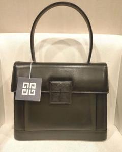 美品　タグ付き　シバンシー　ハンドバッグ　レザー　フォーマル　冠婚葬祭　ブラック GIVENCHY ジバンシー フォーマルバッグ ハンドバッグ 冠婚葬祭