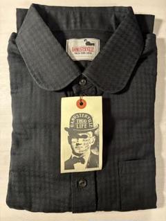 【未使用品】GANGSTERVILLE ブラック長袖シャツ GANGSTERVILLE ギャングスタービル 長袖ワークシャツ GSV-16-AW