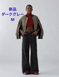 GU rokhデニムブルゾン✳︎新品✳︎XLサイズダークグレー　ロク　ジーユー GU】かっこよすぎて即買いしちゃった！ロングシーズン着回せる