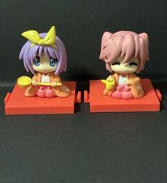 らき⭐︎すたきゅんキャラ4体セット！ らき☆すた EX フィギュアVol.4 泉こなた & 柊かがみ 2体セット