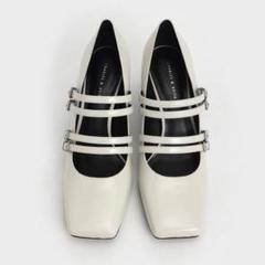 CHARLES & KEITH Dahlia ダリア ハートプリントメリージェーン