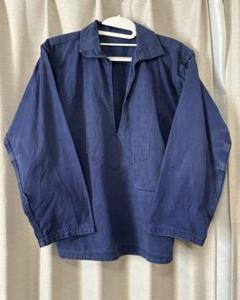 50sヴィンテージ フィッシャーマン セーラースモック 50s France Vintage Fisherman Smock With Game Po