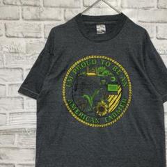 USA製90sヴィンテージTシャツ！シングルステッチ　グレー半袖古着　L78