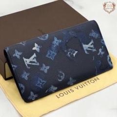 箱袋付✨ ルイヴィトン モノグラムウォーターカラー ブラザ 長財布 ネイビー 箱袋付✨ ルイヴィトン モノグラムウォーターカラー ブラザ 長