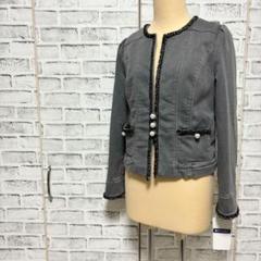 M'S GRACY エムズグレイシー デニムジャケット パール フリル