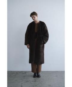 CLANEミックス ファー コクーンコート13101-0062 サイズ:1値下げ CLANEミックス ファー コクーンコート13101-0062 サイズ:1値下げ