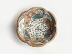 古伊万里 金襴手 鳳凰に果実の図 蓋茶碗 2客 D830AS-fbti