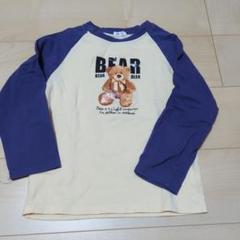 クマプリント長袖Tシャツ 140