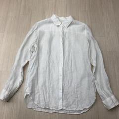 美品 UNIQLO ユニクロ プレミアム リネンシャツ 長袖 レディース M