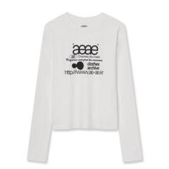 aeae プリント ホワイト 長袖Tシャツ 2025年最新】AEAE ロンtの人気アイテム - メルカリ