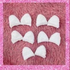 猫耳パーツ　5個セット　白のサムネイル