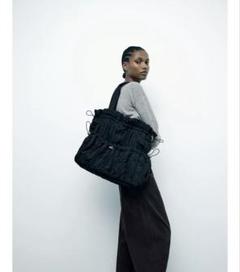ZARA ギャザーショルダーバッグ