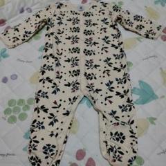美品PETIT BATEAUプチバトーフラワー花柄ロンパース12m