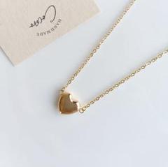 ハートチャームのネックレス（大）＊ハンドメイド